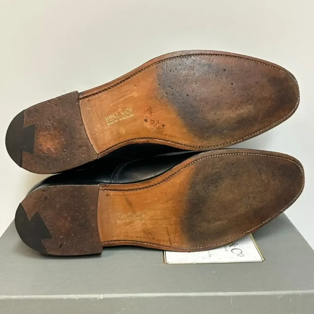 VGUC Crockett & Jones x Brooks Brothers Double Monk Black Made in England US 9 D
